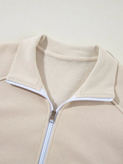 Relaxed Zip-Up Jacket & Drawstring Pants Set – image 8