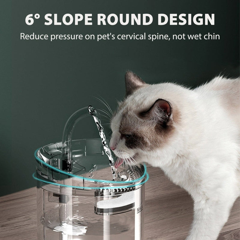 68 fl oz Large Capacity Automatic Pet Water Fountain with 2 Modes - Nordavory
