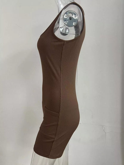 Wide Strap Slim Fit Romper-Nordavory
