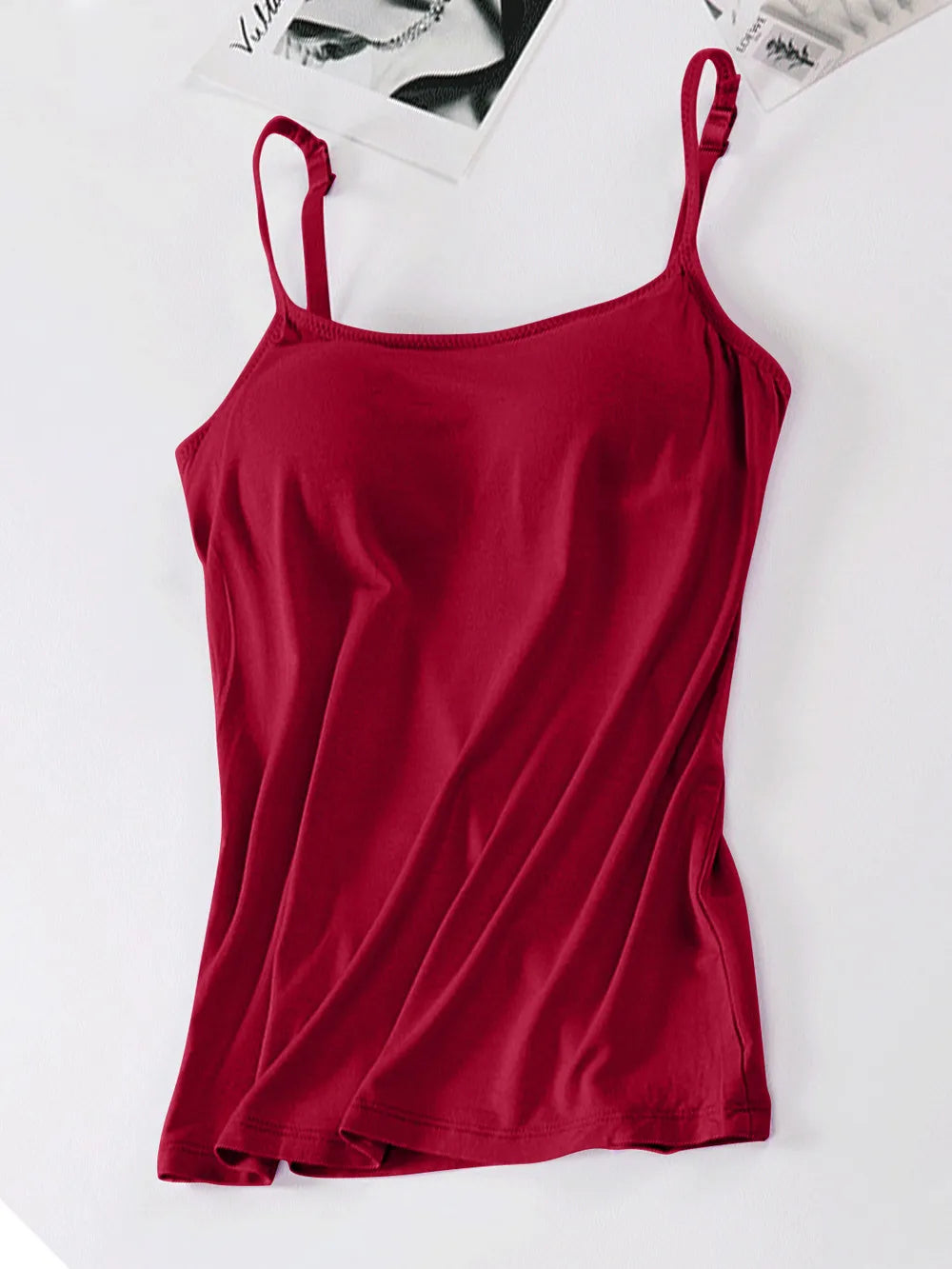 Scoop Neck Adjustable Strap Cami-Nordavory