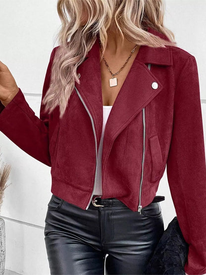 Zip Up Moto Jacket-Nordavory
