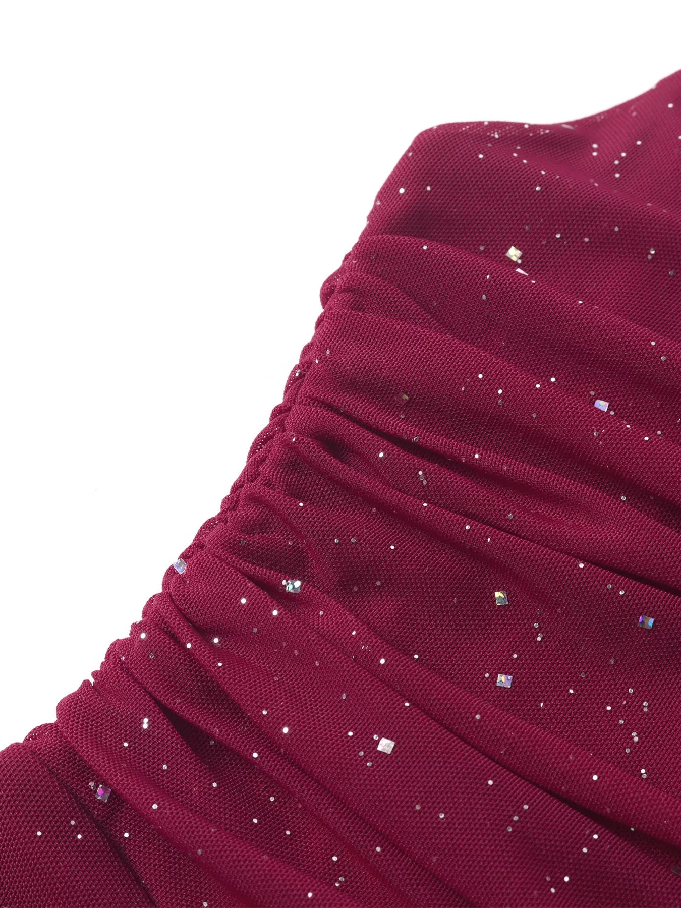 Glitter Tube Mermaid Maxi Dress-Nordavory