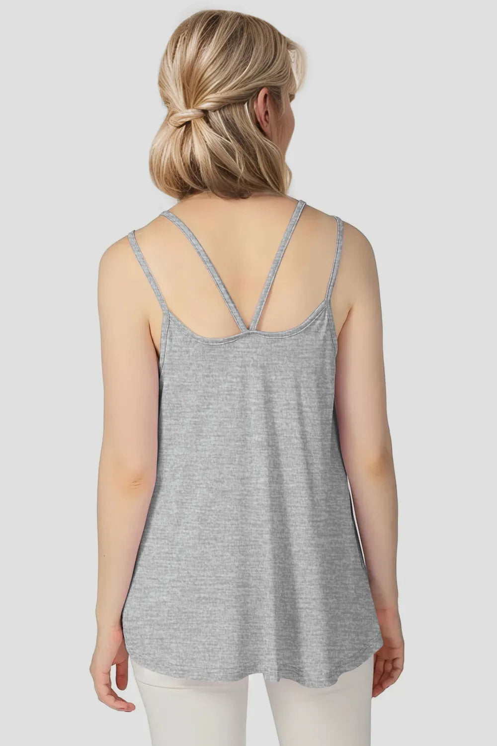 Basic Bae Bamboo Scoop Neck Double Spaghetti Straps Cami-Nordavory