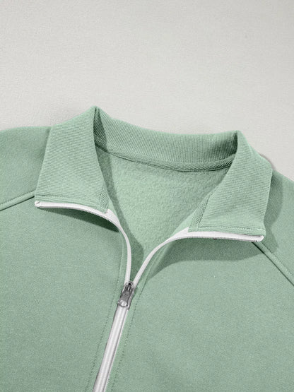 Relaxed Zip-Up Jacket & Drawstring Pants Set – image 36