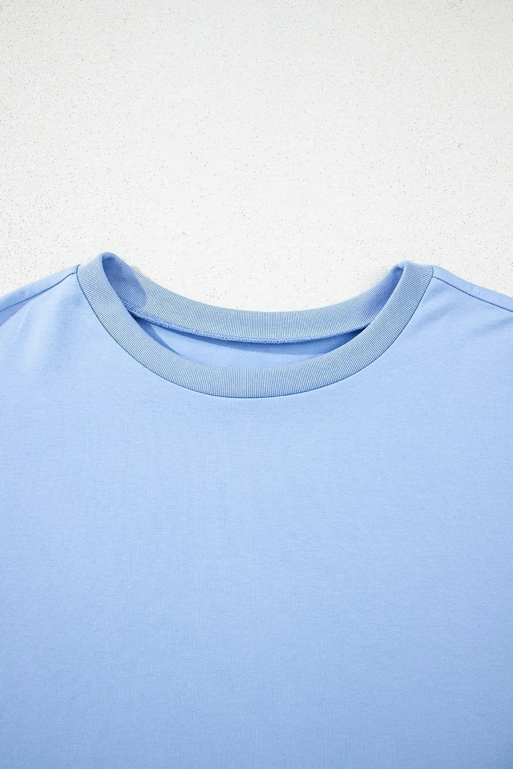 Loose Half Sleeve Hi Low Hem T Shirt-Nordavory