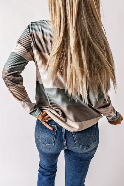 Wide Stripe Top with Pocket-Nordavory
