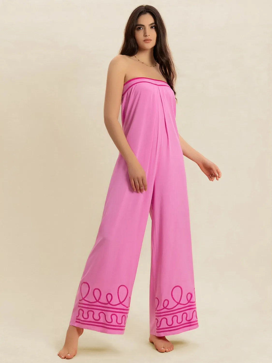 Wide Leg Tube Jumpsuit-Nordavory