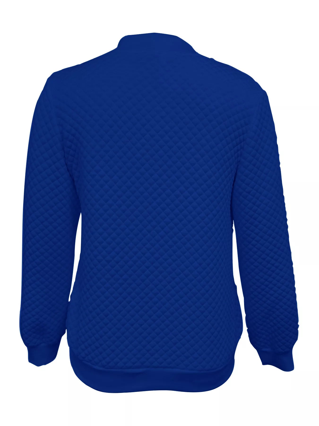 Textured Zip Up Long Sleeve Jacket-Nordavory