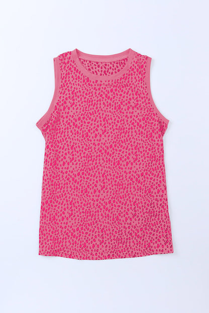 Printed Round Neck Tank-Nordavory
