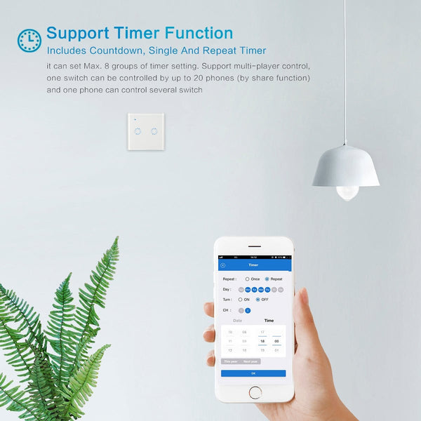 86 Type Smart Home Touch Switch EU Standard Home & Garden nordavory