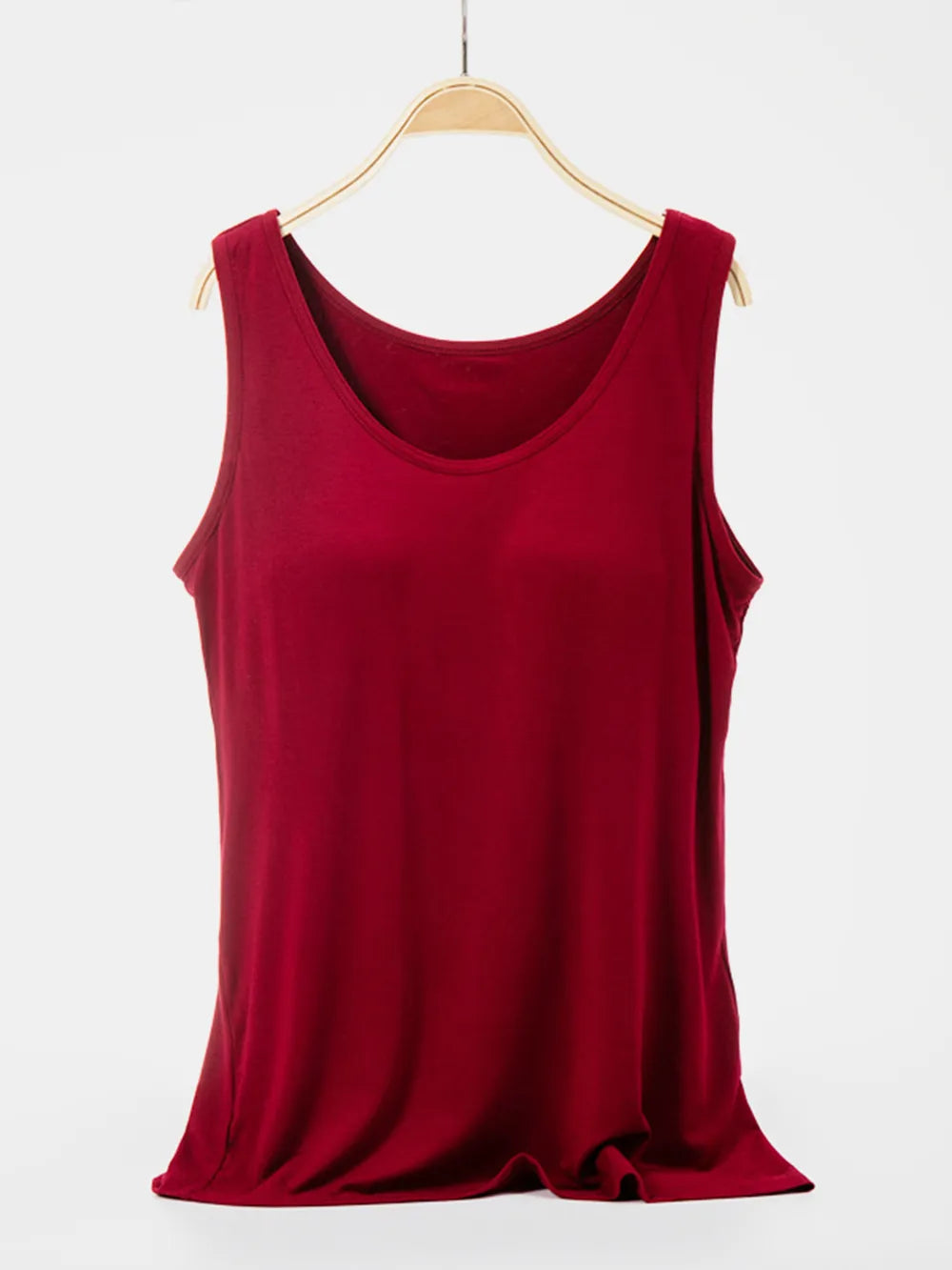Scoop Neck Wide Strap Tank-Nordavory