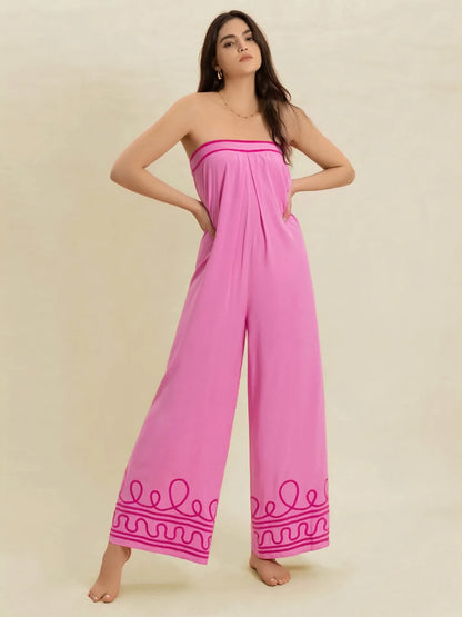 Wide Leg Tube Jumpsuit-Nordavory