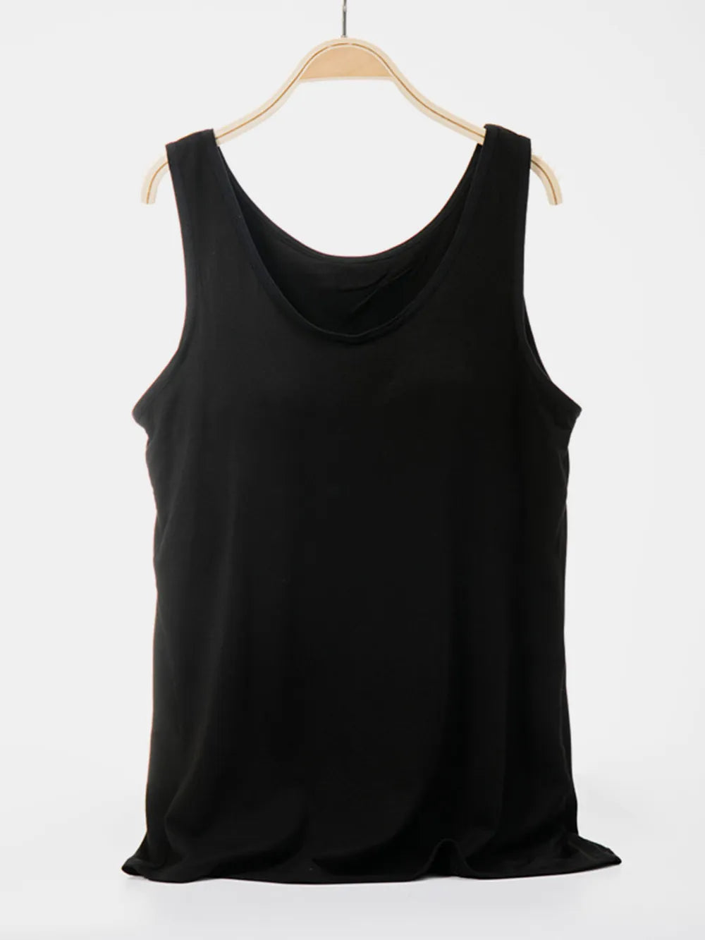 Scoop Neck Wide Strap Tank-Nordavory