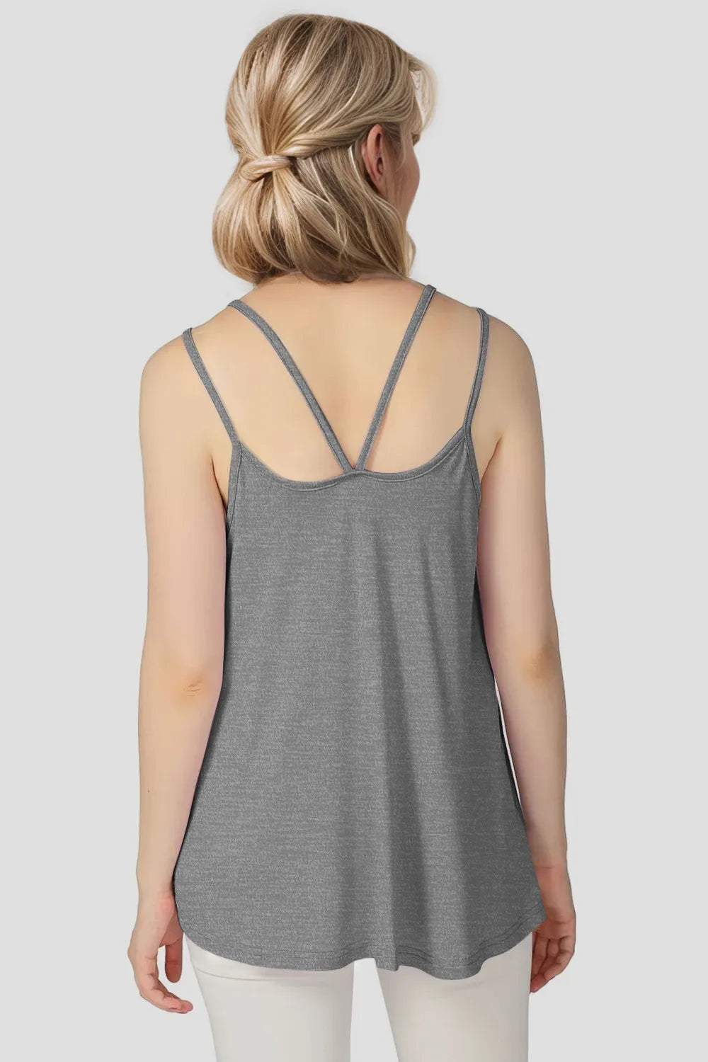 Basic Bae Bamboo Scoop Neck Double Spaghetti Straps Cami-Nordavory