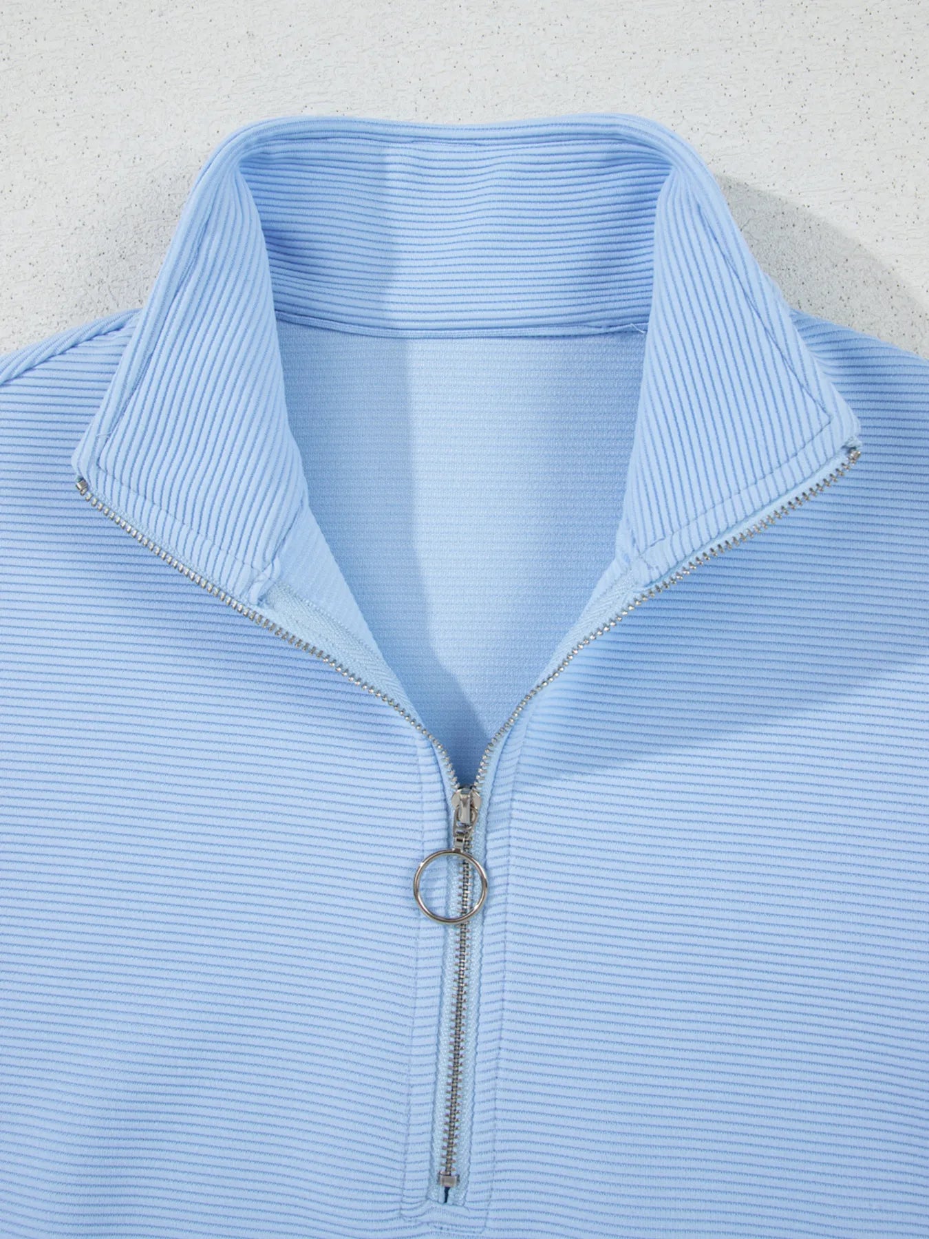 Half Zip Short Sleeve Polo and Shorts Set-Nordavory