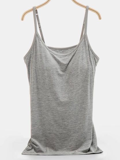 Scoop Neck Adjustable Strap Cami-Nordavory
