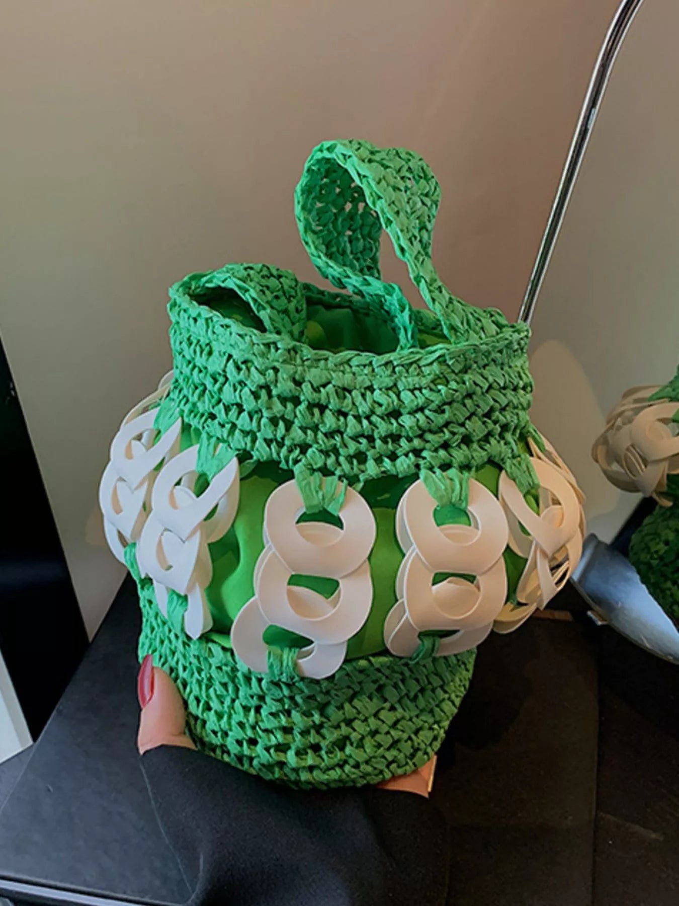 Woven Bucket Handbag – image 13