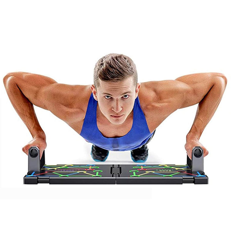 9 in 1 Push Up Rack Board System Fitness Workout Train Gym Exercise - Nordavory