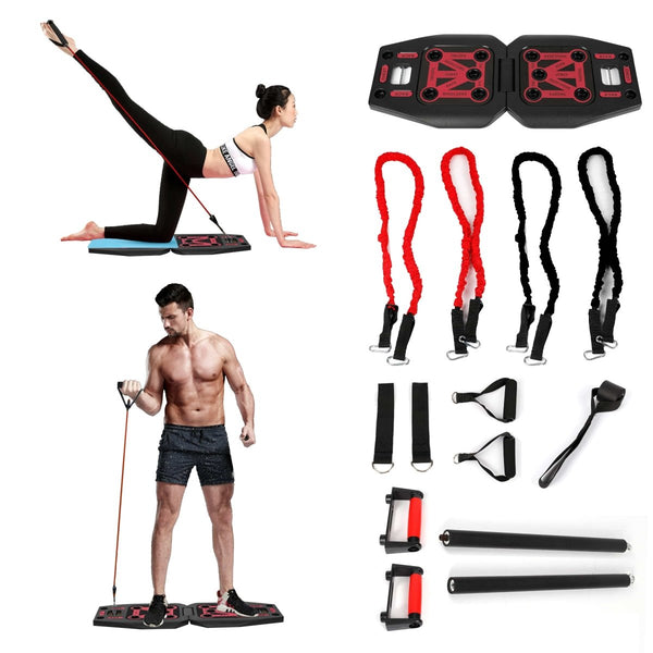 9 in 1 Push Up Rack Board System Fitness Workout Train Gym Exercise - Nordavory