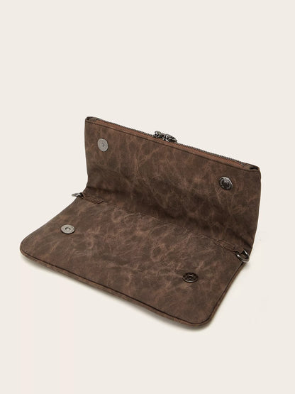 PU Leather Chain Strap Shoulder Bag-Nordavory