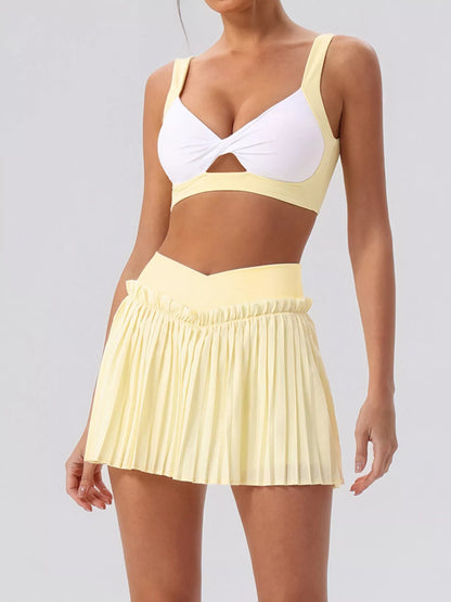Sleeveless Top and Pleated Skirt Active Set – image 14