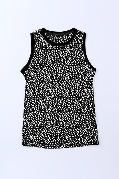 Printed Round Neck Tank-Nordavory