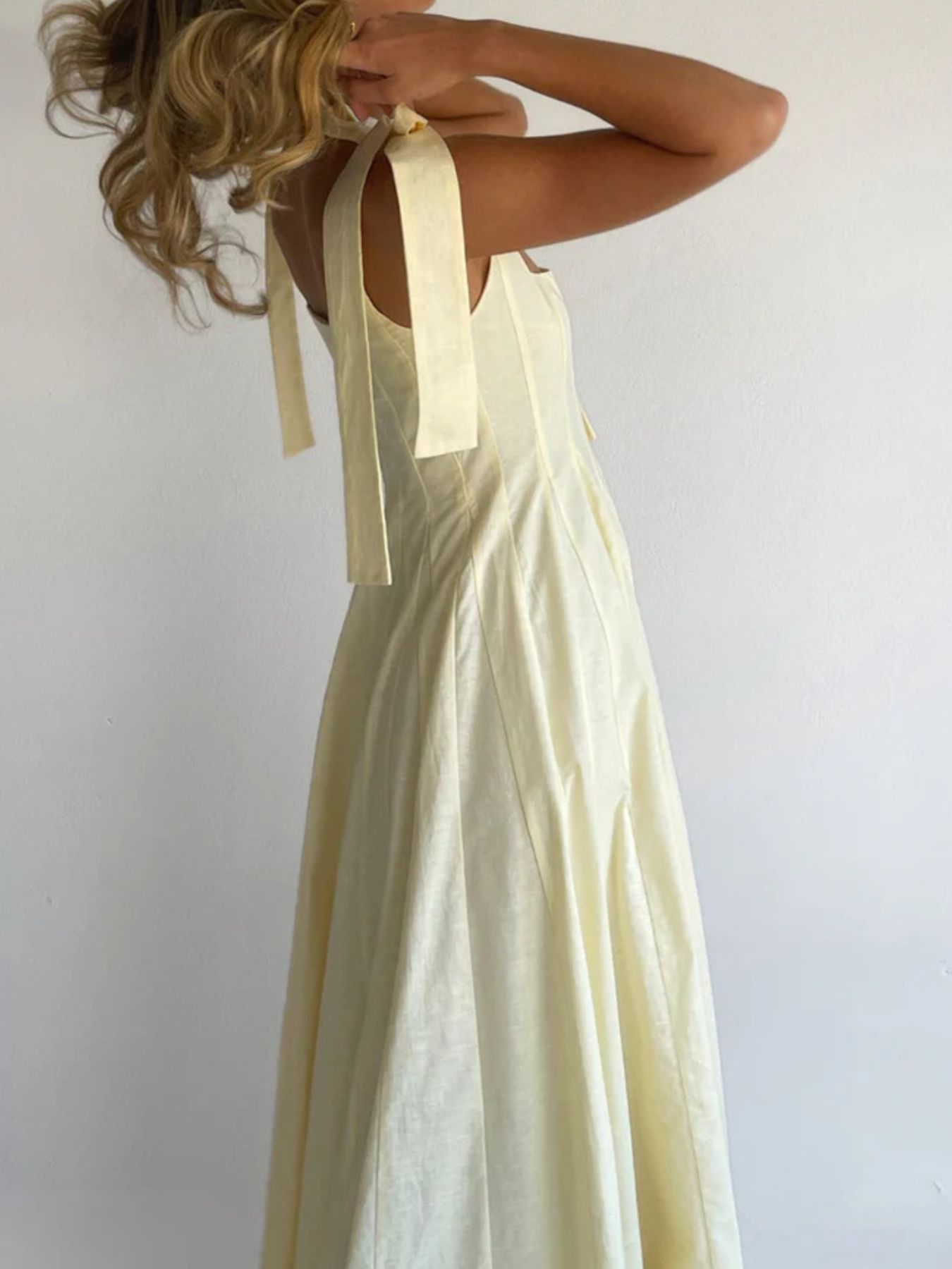 Gradient Tie Shoulder Maxi Dress-Nordavory