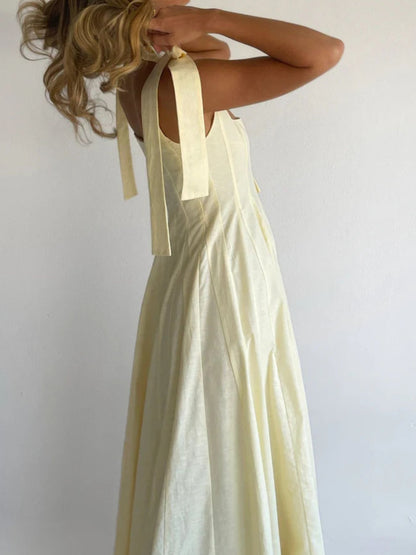 Gradient Tie Shoulder Maxi Dress-Nordavory