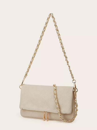 PU Leather Chain Strap Shoulder Bag-Nordavory