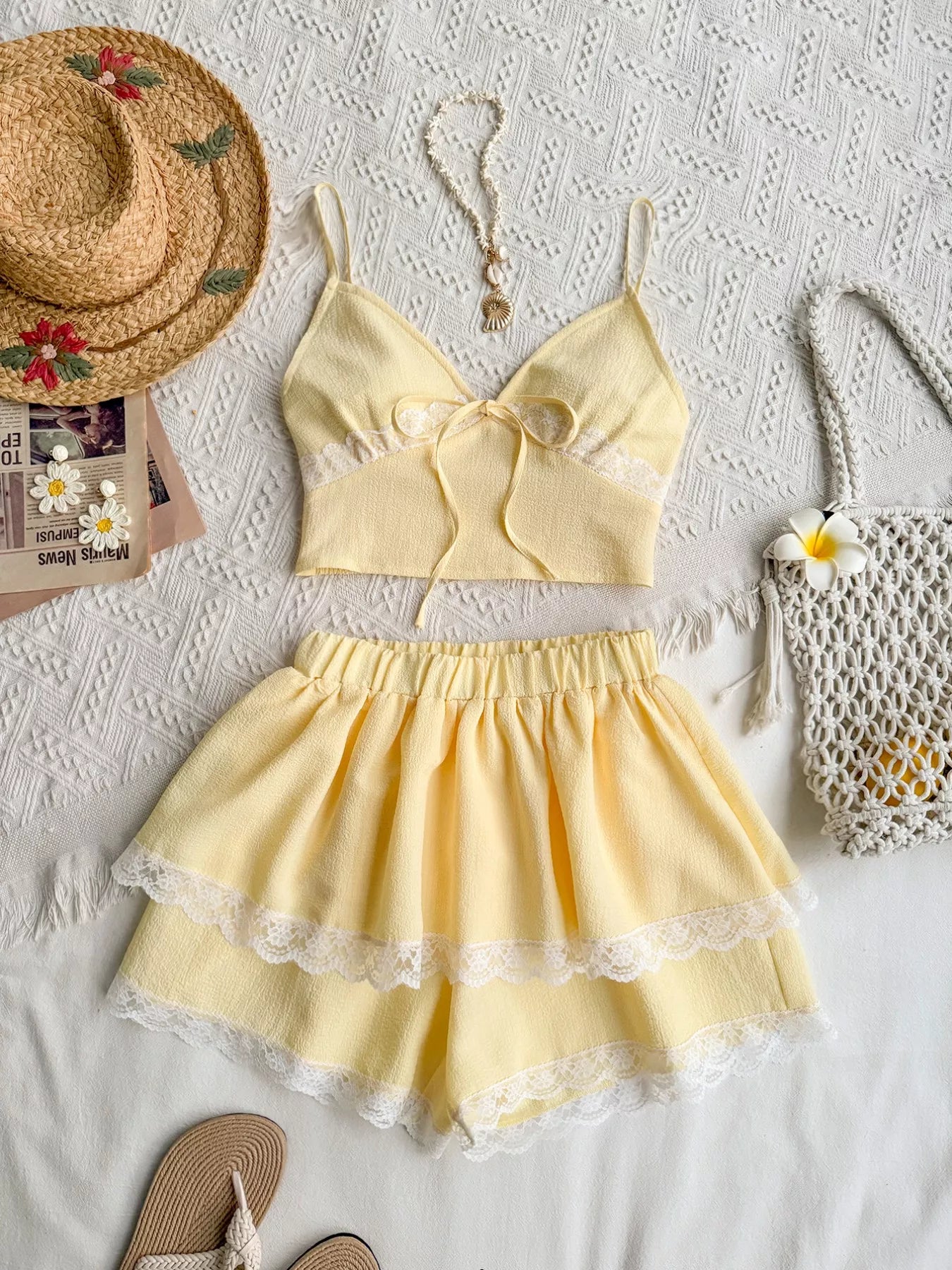 Smocked Cami and Skirt Set-Nordavory