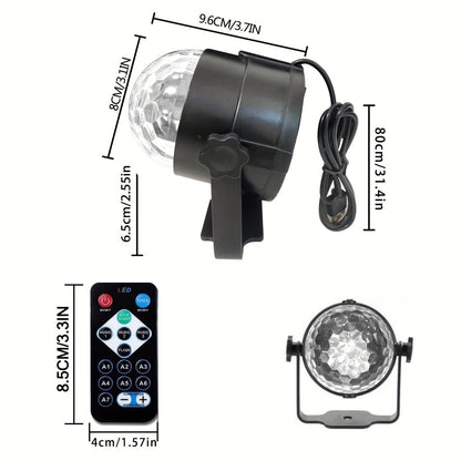 VoiceControlled RGB Disco Ball with Remote