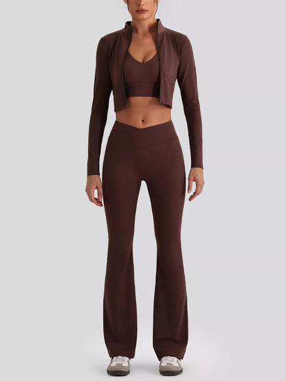 Seamless Criss-Cross V-Neck Tank and Leggings Active Set – image 24
