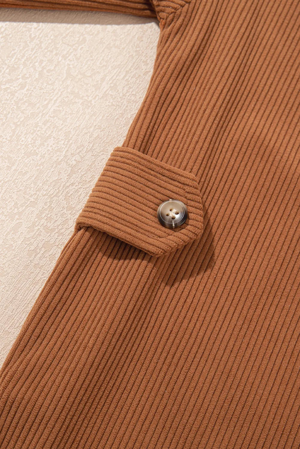 Decorative Pocket Flap Button Up Jacket-Nordavory