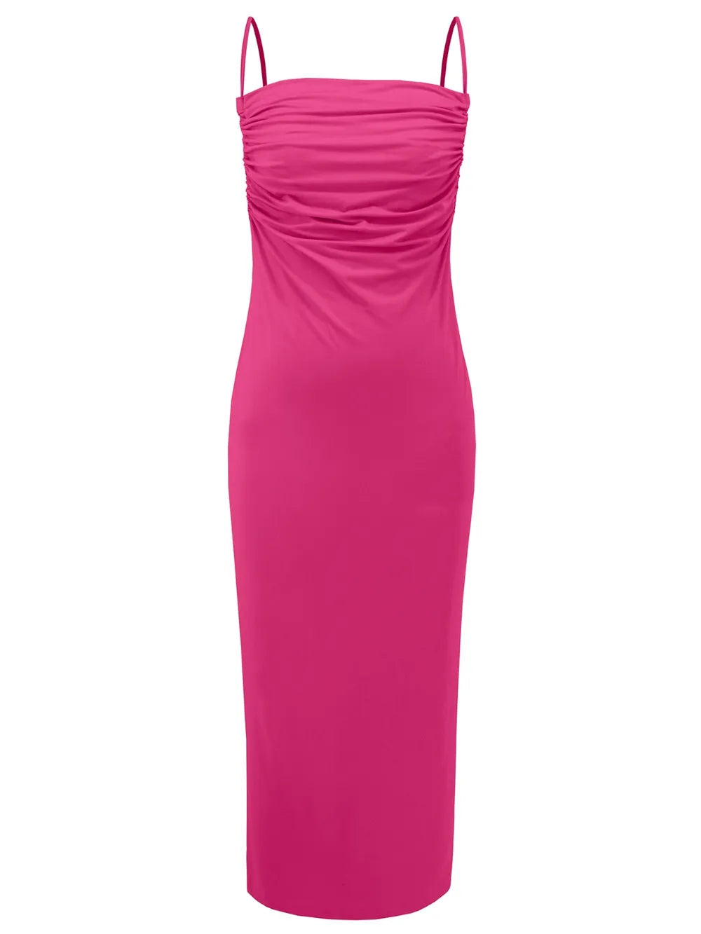 Backless Cowl Neck Sleeveless Cami Dress-Nordavory