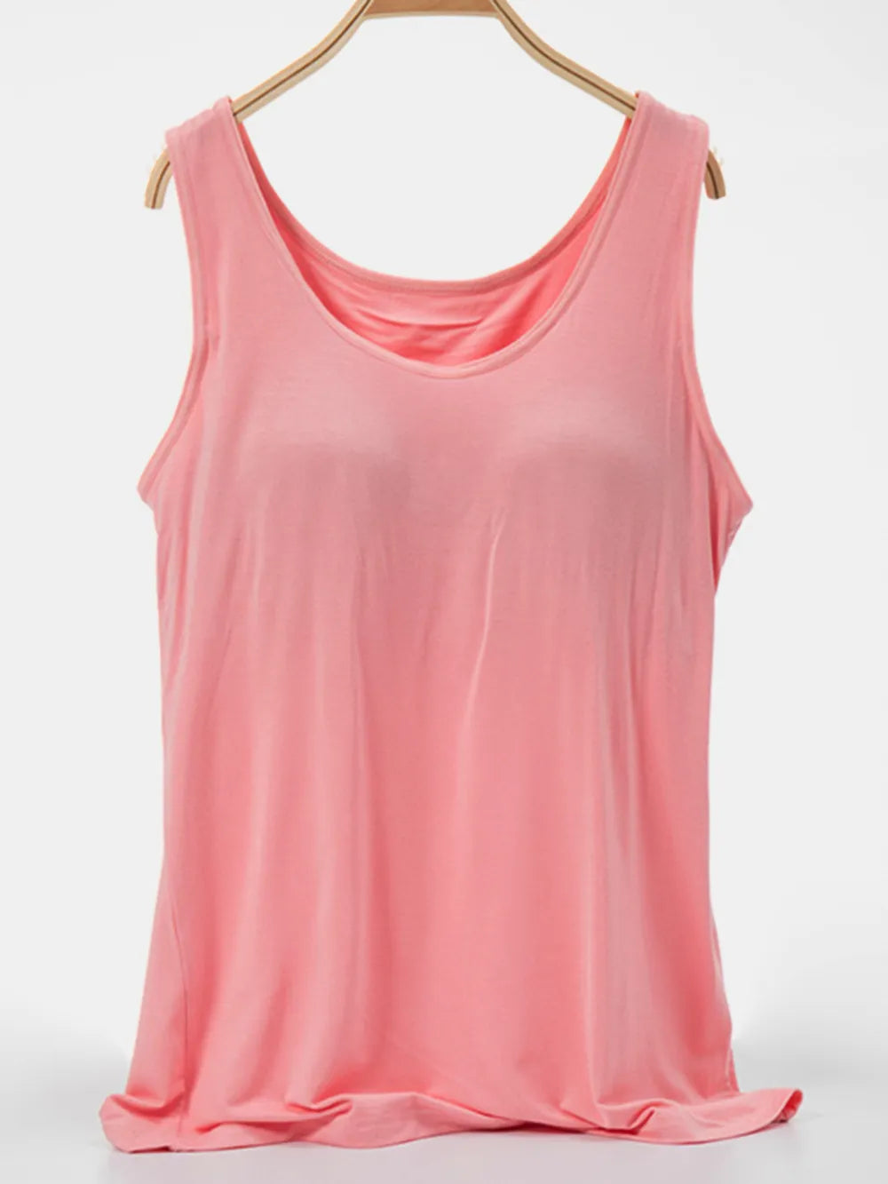 Scoop Neck Wide Strap Tank-Nordavory