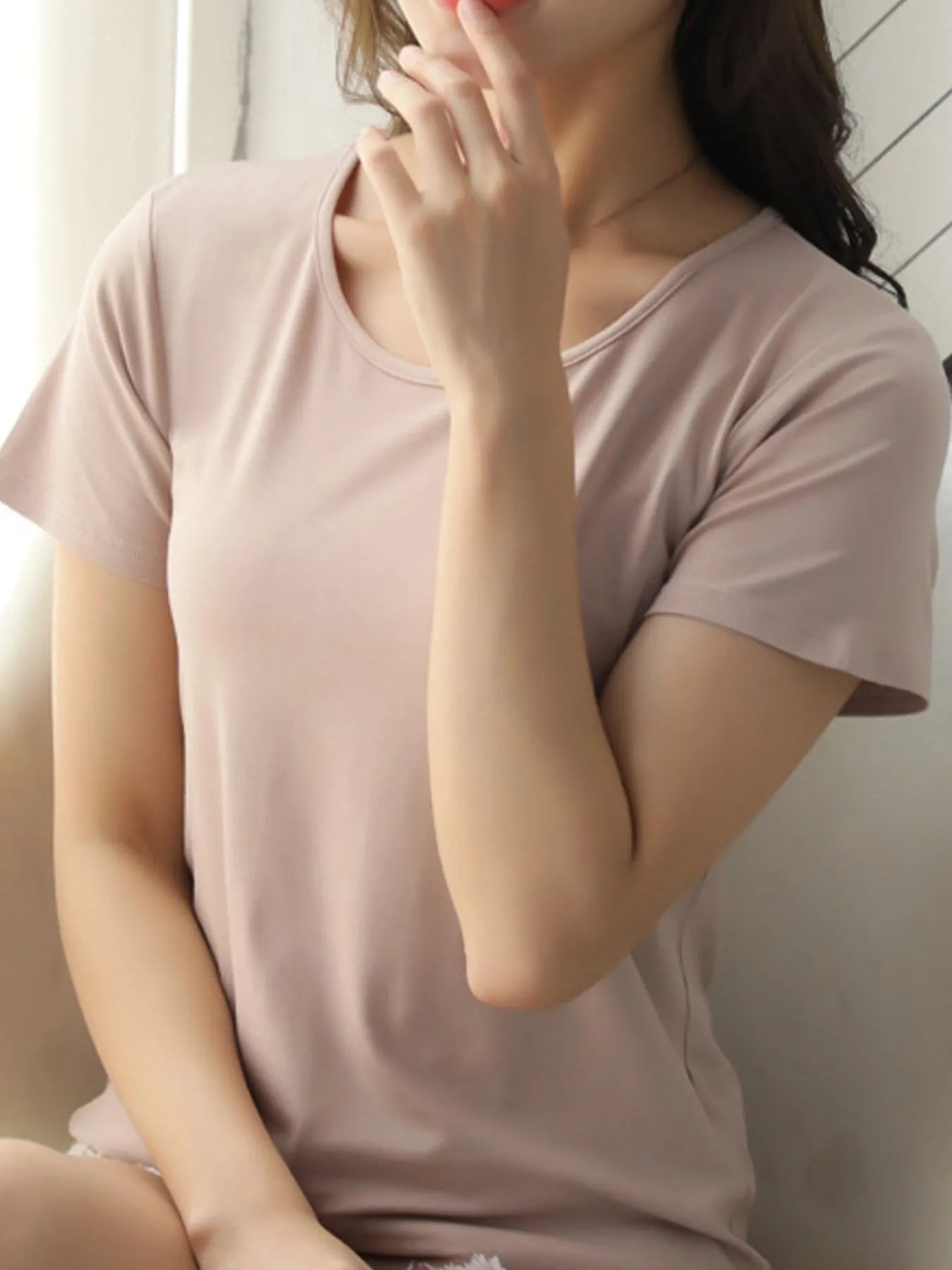Round Neck Short Sleeve T-Shirt-Nordavory