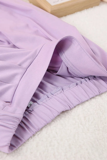Buttery-Soft Surplice Long Sleeve Top and Pants Set-Nordavory