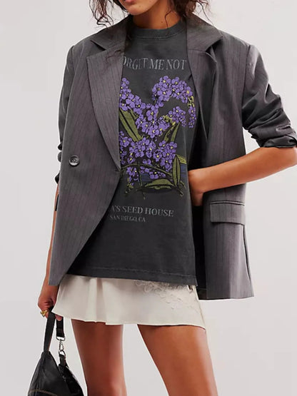 Graphic Round Neck Half Sleeve T-Shirt-Nordavory