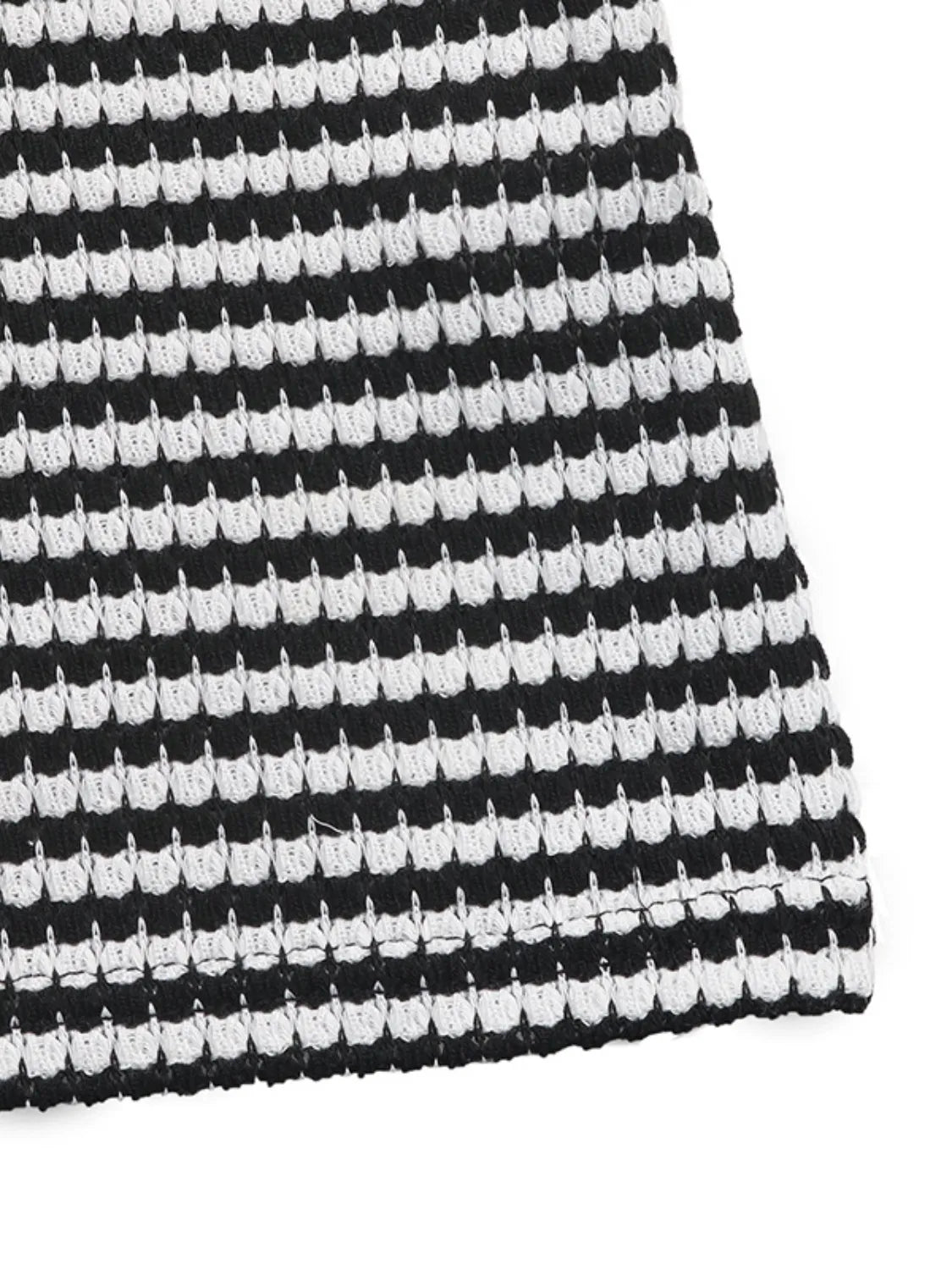 Twisted Front Striped Romper-Nordavory