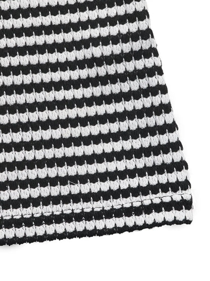 Twisted Front Striped Romper-Nordavory