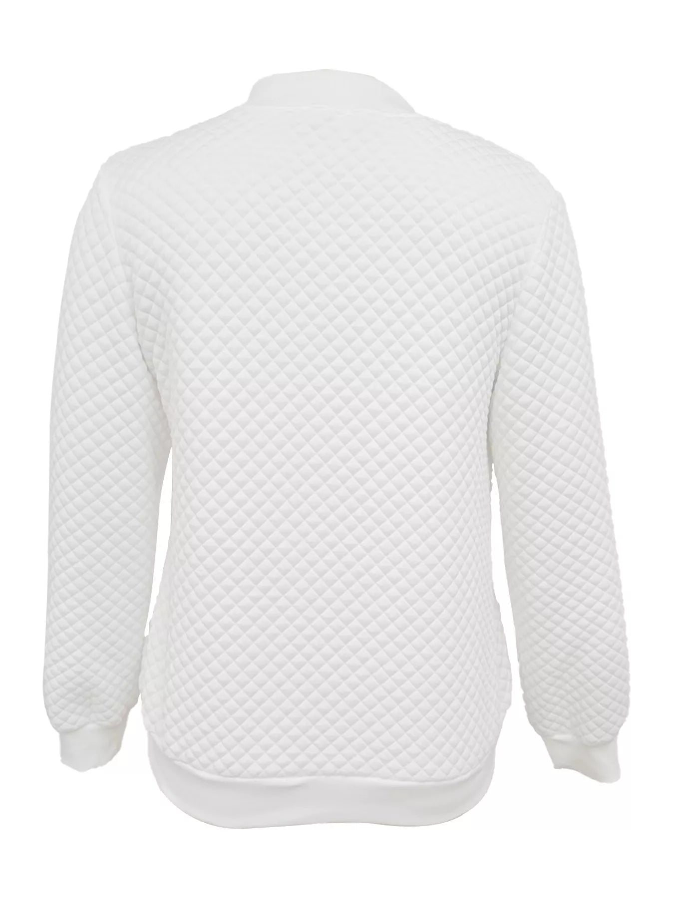 Textured Zip Up Long Sleeve Jacket-Nordavory