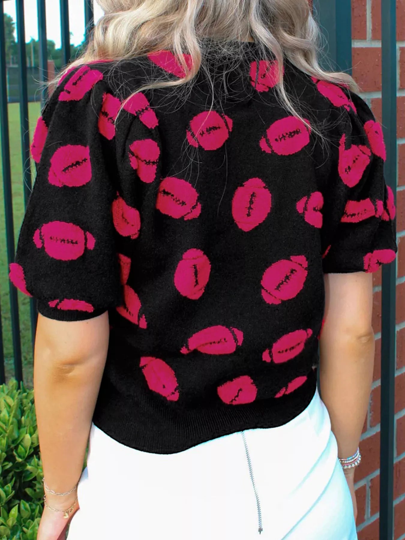 Casual Knit Short Sleeve Sweater-Nordavory