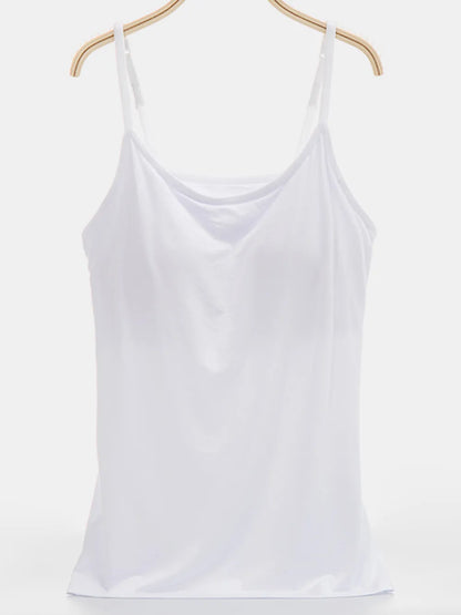 Scoop Neck Adjustable Strap Cami-Nordavory