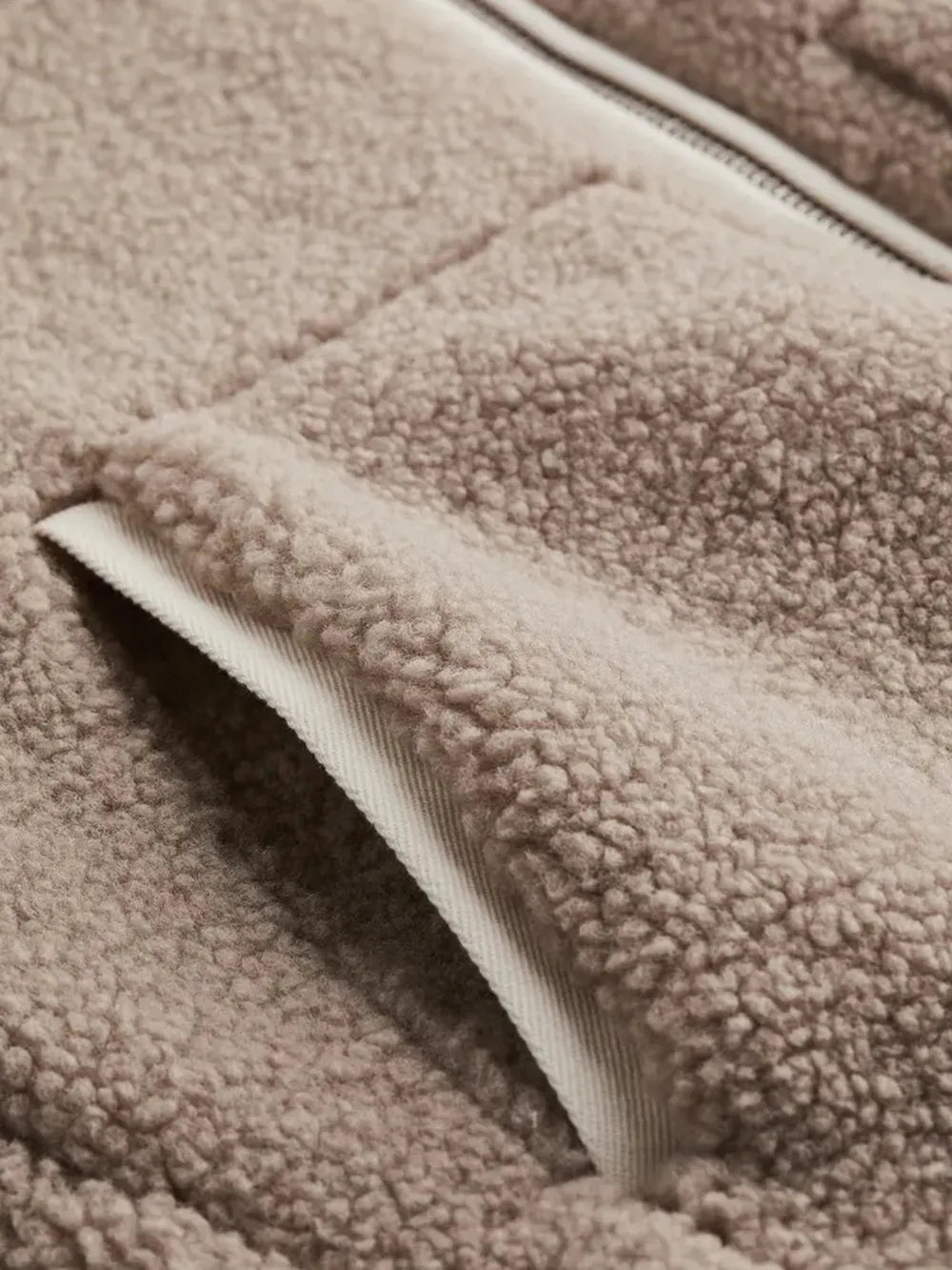 Zip Up Turtleneck Long Sleeve Plush Jacket-Nordavory