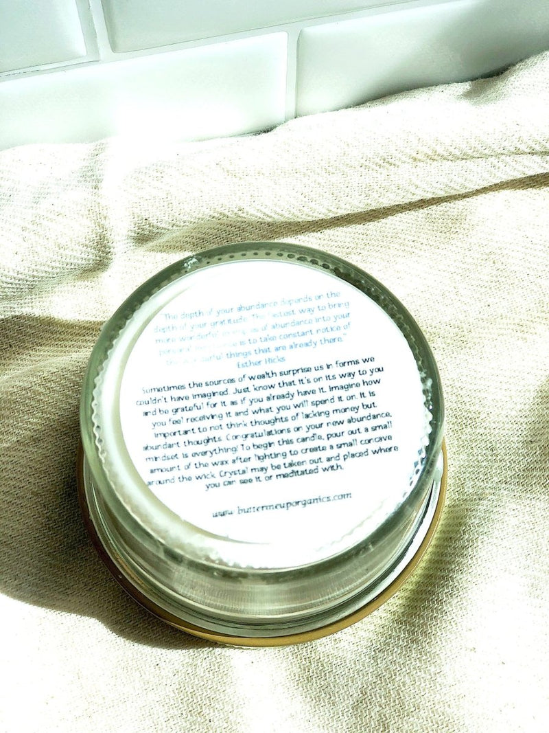 Abundance Candle / Ritual Candle / Intention Candle / Hand Poured - Nordavory