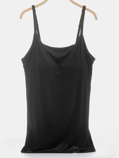 Scoop Neck Adjustable Strap Cami-Nordavory