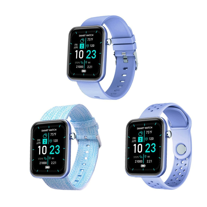 Advanced Smartwatch With Three Bands And Wellness + Activity Tracker - Nordavory