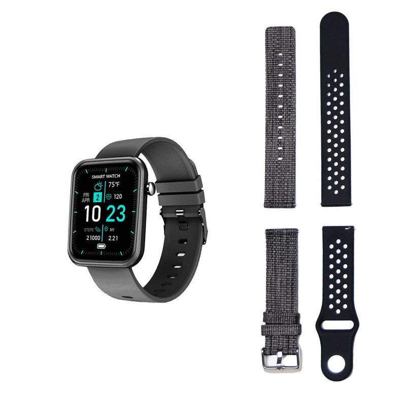 Advanced Smartwatch With Three Bands And Wellness + Activity Tracker - Nordavory