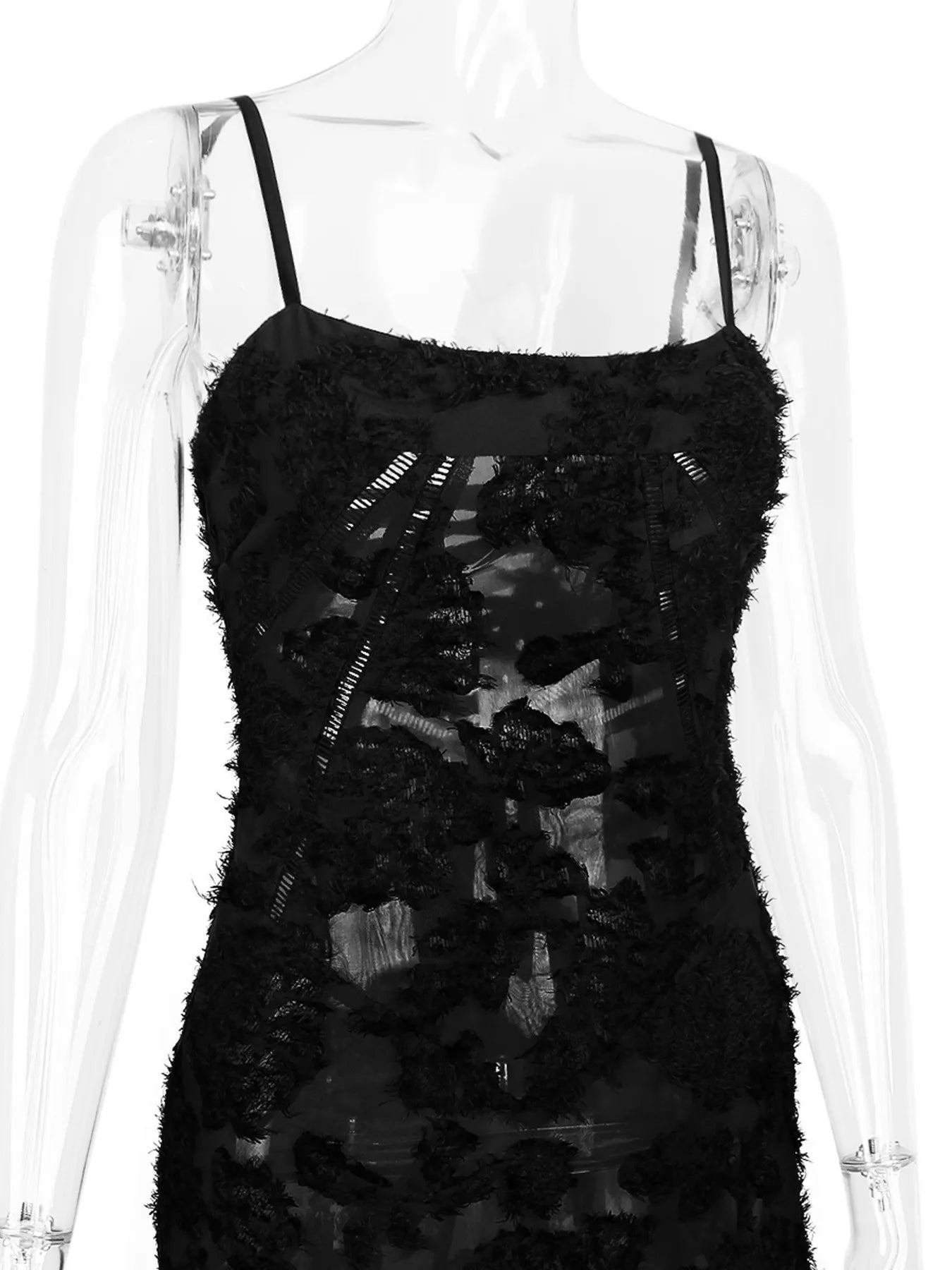 Lace Spaghetti Strap Maxi Dress-Nordavory