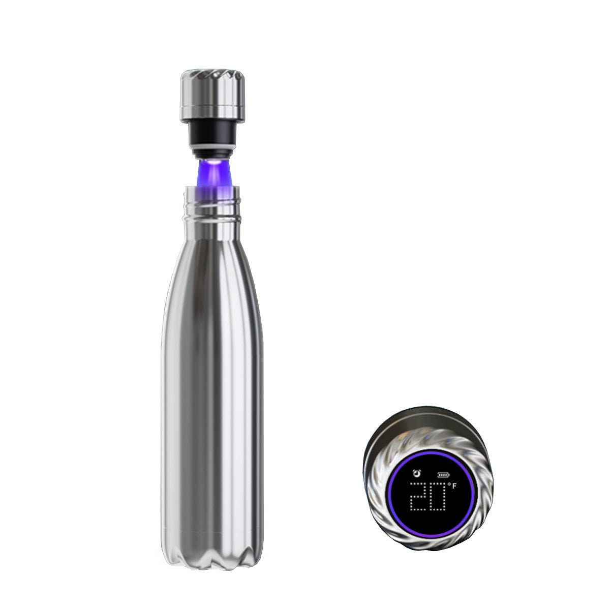 Aquaala UV Water Bottle with Temp Cap - Nordavory